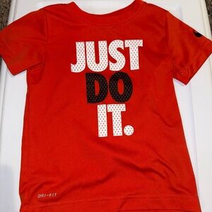 Nike Kids Orange Dri-FIT Tee 4T